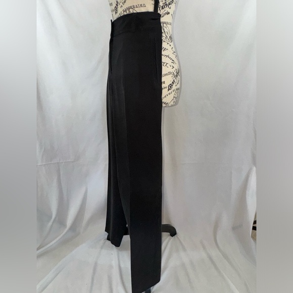 EUC: Dressy Tommy Bahamas Black (Charcoal) 100% Silk Pants - Picture 2 of 7